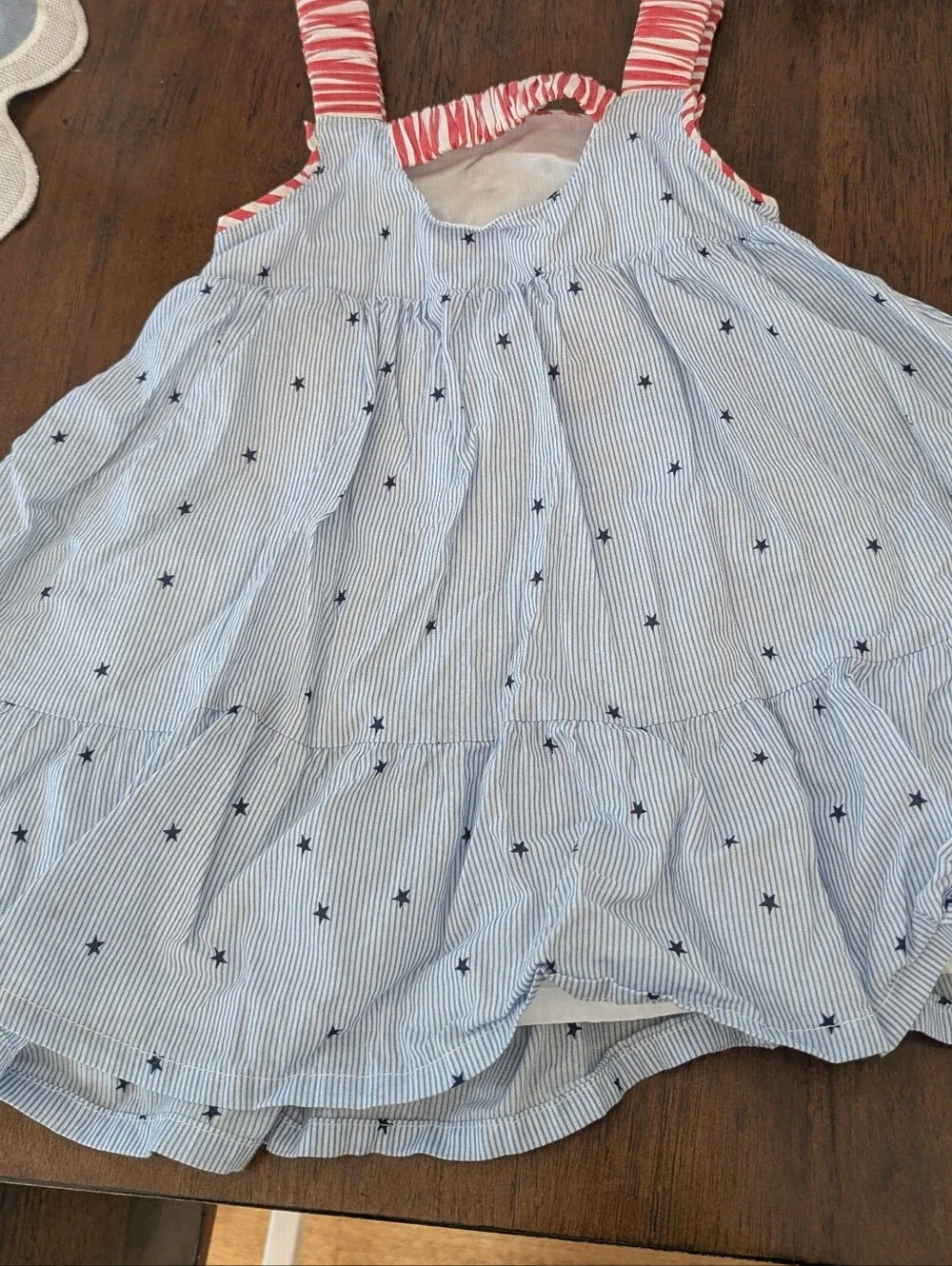 Striped Ruffle Dress - Picture 2 of 6